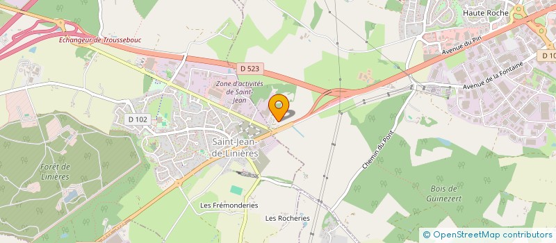 localisation de l'entreprise SCI FOCH MAISON BLEUE  BEAUCOUZE