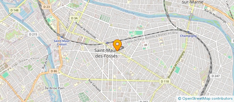 localisation de l'entreprise SCI FOCH SANTE à ST MAUR DES FOSSES