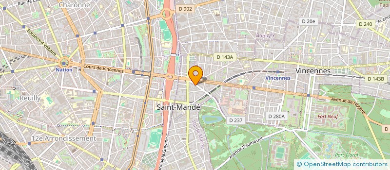 localisation de l'entreprise SCI FOCH ST MANDE à SAINT-MANDE