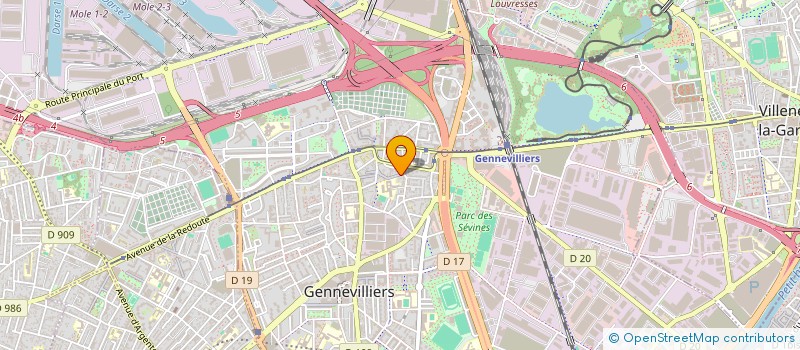 localisation de l'entreprise SCI FOCH SUR CAYEUX à GENNEVILLIERS