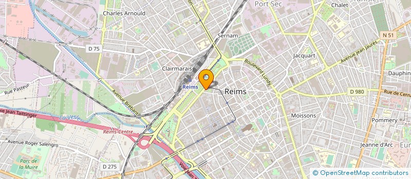 localisation de l'entreprise SCI FOCH THIERION  REIMS