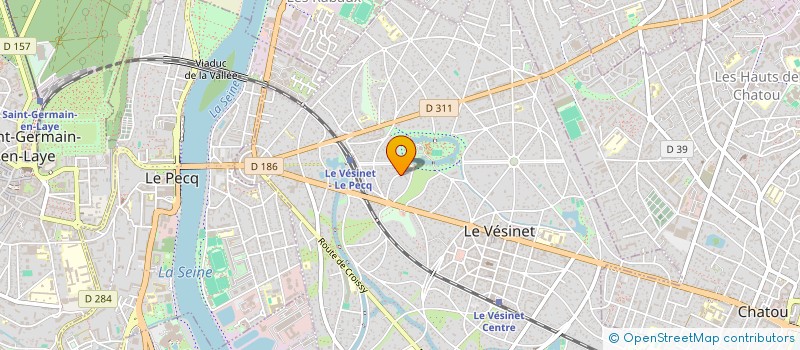 localisation de l'entreprise SCI FOCH VUE  LE VESINET