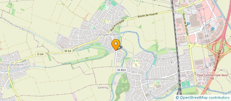 localisation de l'entreprise SCI FOCH67  LAMPERTHEIM