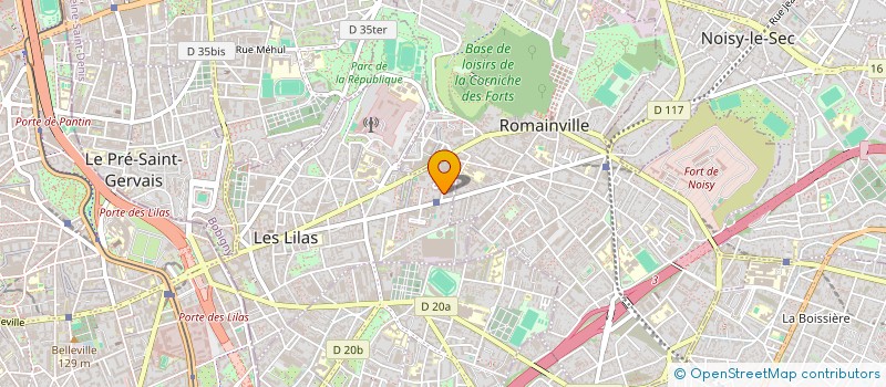 localisation de l'entreprise SCI FOCIMMO à LES LILAS