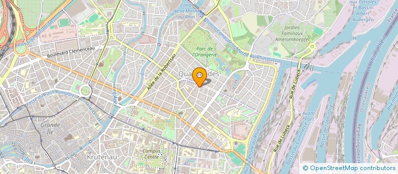localisation de l'entreprise SCI FOCS à STRASBOURG