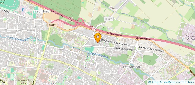 localisation de l'entreprise SCI FODD à PAU