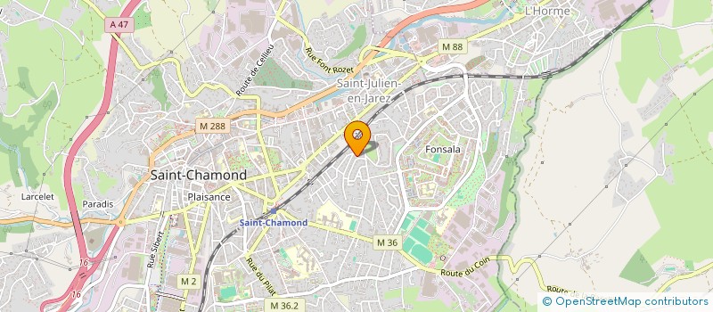 localisation de l'entreprise SCI FOGLIETTA  SAINT-CHAMOND