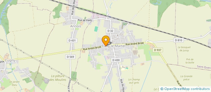 localisation de l'entreprise SCI FOIO à FLAVY-LE-MARTEL