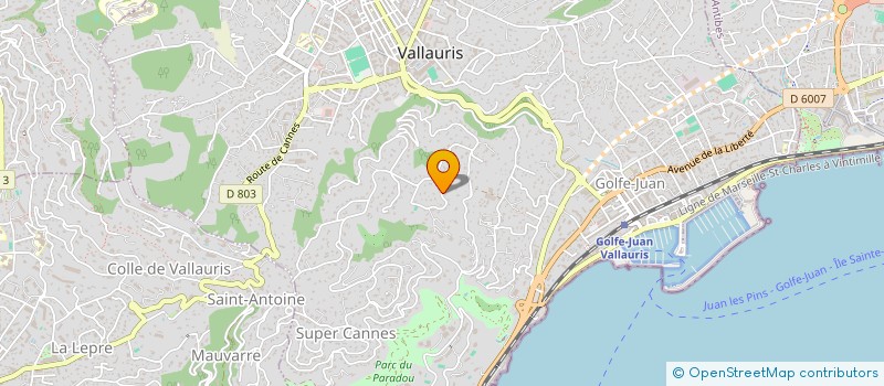 localisation de l'entreprise SCI FOLDSKOV & BOETTNER à VALLAURIS