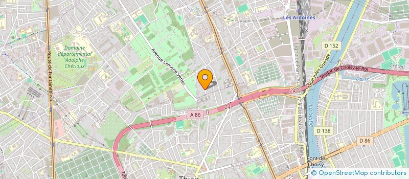 localisation de l'entreprise SCI FOLHA INVESTISSEMENT  VITRY-SUR-SEINE