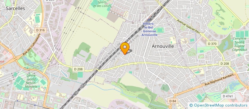 localisation de l'entreprise SCI FOLIA  ARNOUVILLE