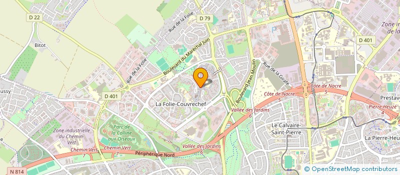 localisation de l'entreprise SCI FOLIE DES CHAMPS  CAEN
