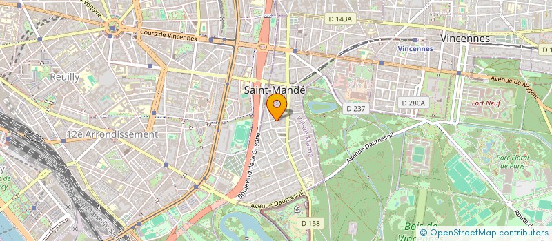 localisation de l'entreprise SCI FOLIM  SAINT-MANDE