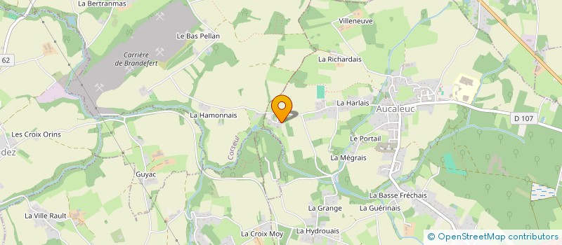 localisation de l'entreprise SCI FOLIOLES  AUCALEUC