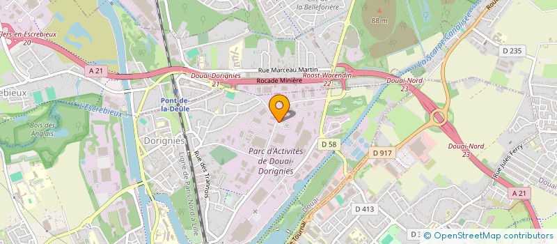 localisation de l'entreprise SCI FOMAZE à DOUAI