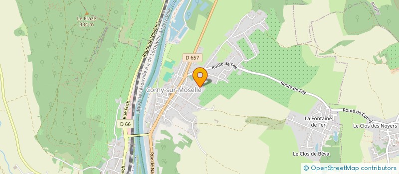 localisation de l'entreprise SCI FONBAC  CORNY-SUR-MOSELLE