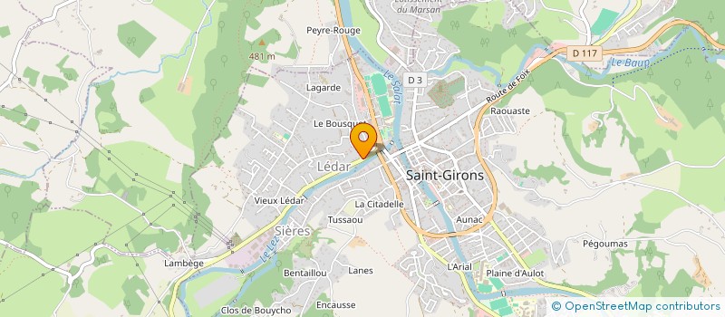localisation de l'entreprise SCI FONBONNE à SAINT-GIRONS