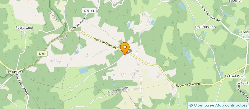 localisation de l'entreprise SCI FONCHY  BUSSIERE-BADIL