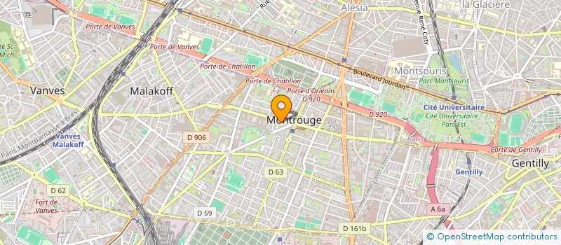 localisation de l'entreprise SCI FONCIER AVENIR  MONTROUGE