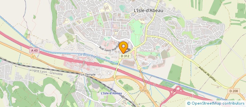 localisation de l'entreprise SCI FONCIERE AMILLY  L'ISLE-D'ABEAU