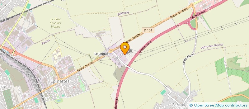 localisation de l'entreprise SCI FONCIERE BRUNEAU  CERNAY-LES-REIMS