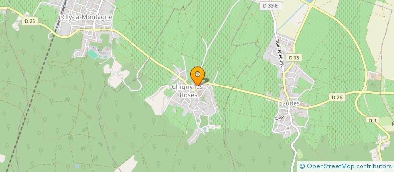 localisation de l'entreprise SCI FONCIERE CATTIER  CHIGNY-LES-ROSES