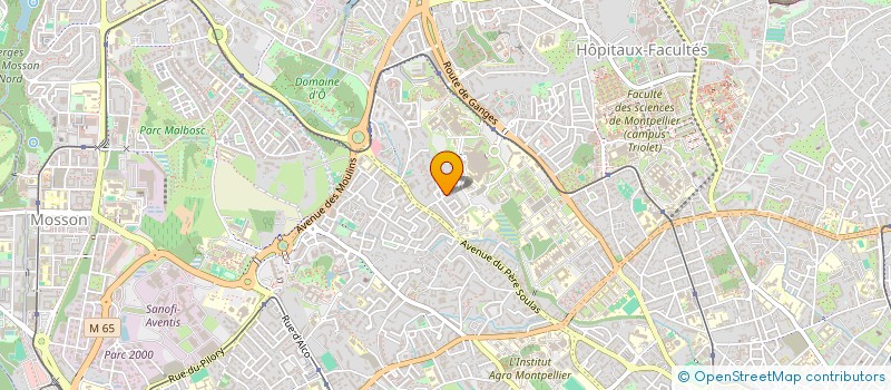 localisation de l'entreprise SCI FONCIERE CFT à MONTPELLIER