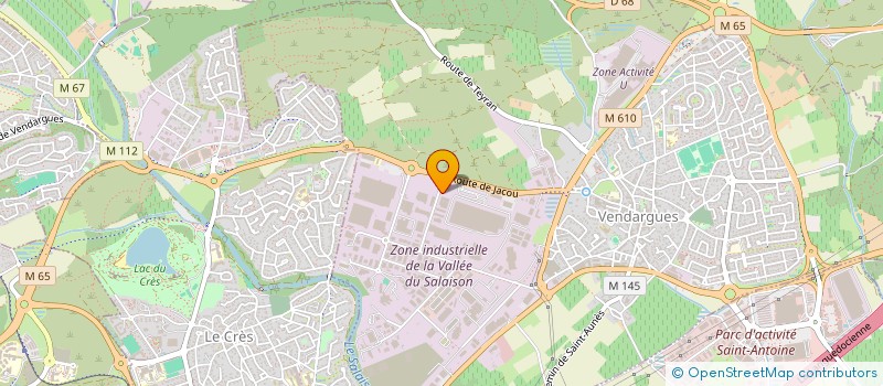 localisation de l'entreprise SCI FONCIERE CHABAUD à VENDARGUES