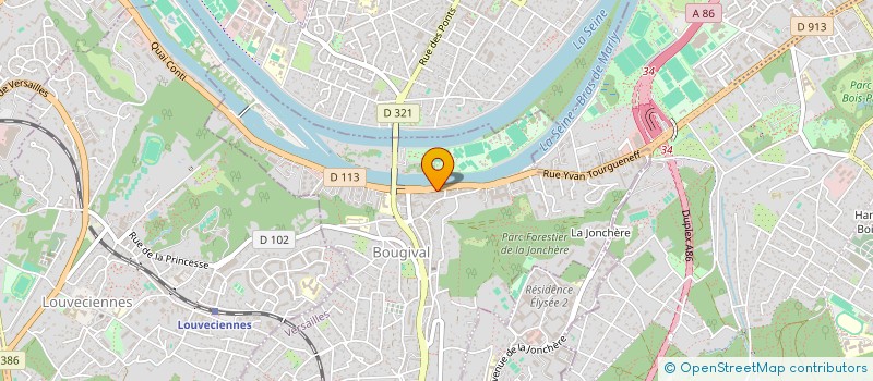 localisation de l'entreprise SCI FONCIERE CLEMENCEAU  BOUGIVAL