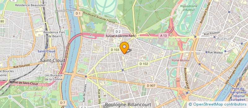 localisation de l'entreprise SCI FONCIERE CPV à BOULOGNE-BILLANCOURT