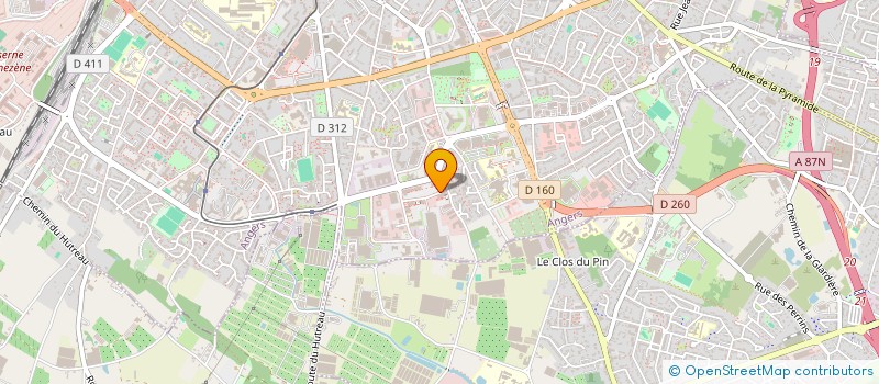 localisation de l'entreprise SCI FONCIERE D'HARLEVILLE à ANGERS