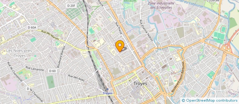 localisation de l'entreprise SCI FONCIERE D'INVESTISSEMENTS 1 à TROYES