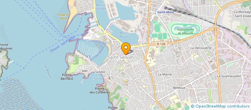 localisation de l'entreprise SCI FONCIERE DACYMO  SAINT-MALO