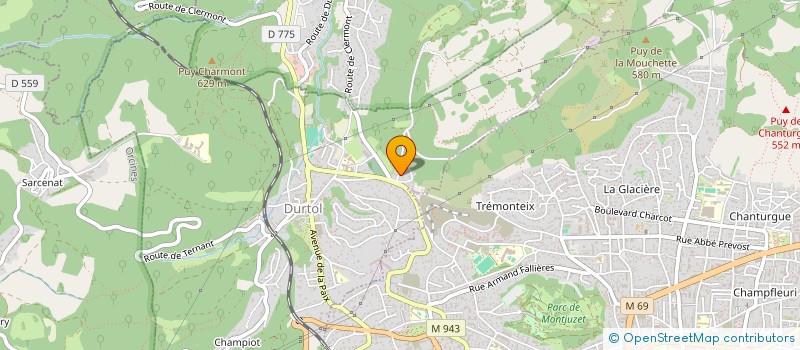 localisation de l'entreprise SCI FONCIERE DE CHAMBOULIVE  DURTOL