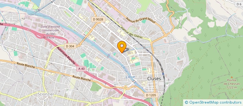 localisation de l'entreprise SCI FONCIERE DE CHAMPAGNOUX  CLUSES