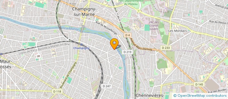 localisation de l'entreprise SCI FONCIERE DE NEUILLY à SAINT-MAUR-DES-FOSSES