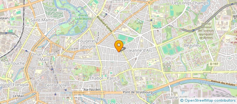 localisation de l'entreprise SCI  FONCIERE DE VILLENEUVE  RENNES