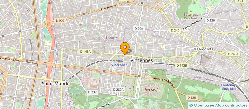 localisation de l'entreprise SCI FONCIERE DES GOURMETS à VINCENNES