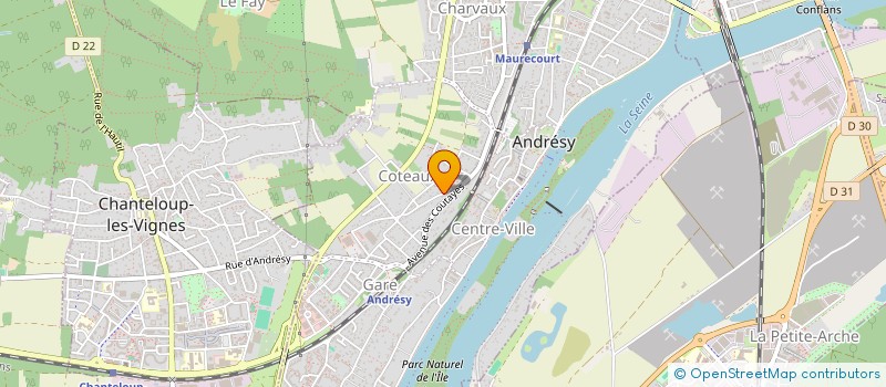 localisation de l'entreprise SCI FONCIERE DES VIGNES  ANDRESY