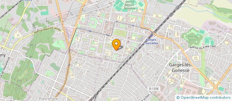 localisation de l'entreprise SCI FONCIERE DLK  SARCELLES