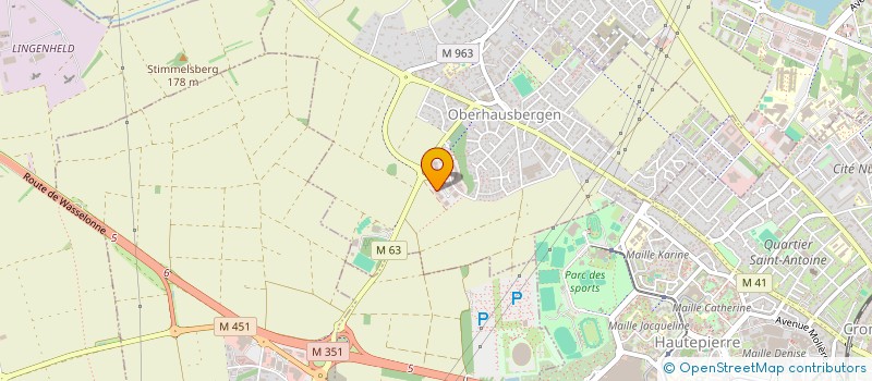 localisation de l'entreprise SCI FONCIERE DU 22 NOVEMBRE  OBERHAUSBERGEN