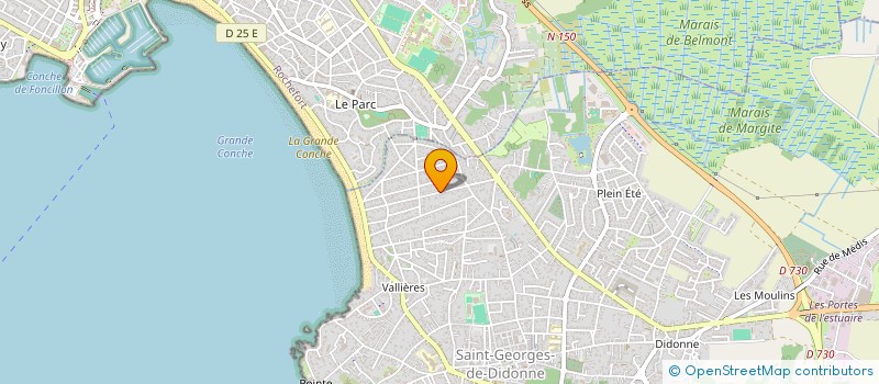 localisation de l'entreprise SCI FONCIERE DU LITTORAL INVESTISSEMENT  SAINT-GEORGES-DE-DIDONNE