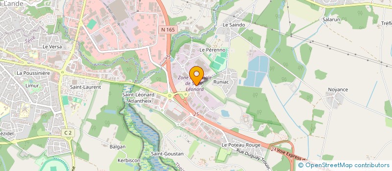 localisation de l'entreprise SCI FONCIERE DU LOCH  THEIX-NOYALO