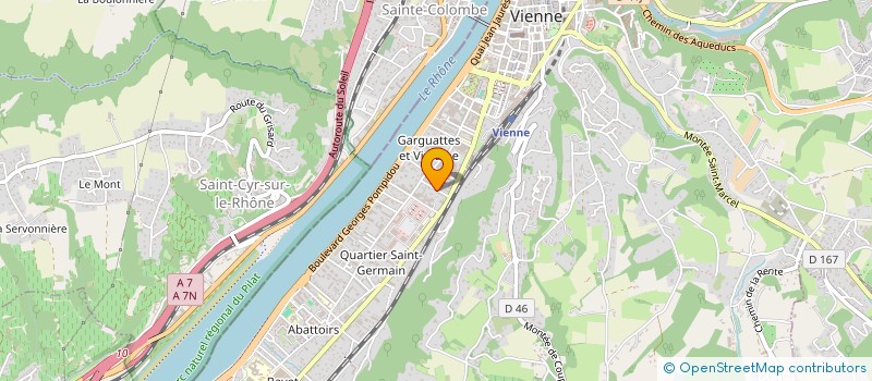 localisation de l'entreprise SCI FONCIERE DU PARADIS  VIENNE