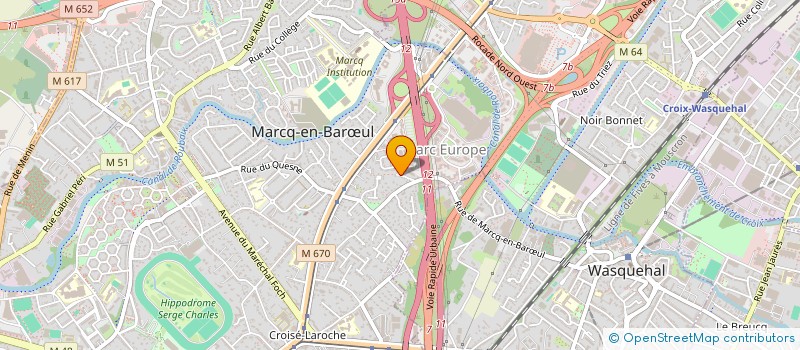 localisation de l'entreprise SCI FONCIERE DU QUESNE  MARCQ-EN-BARUL