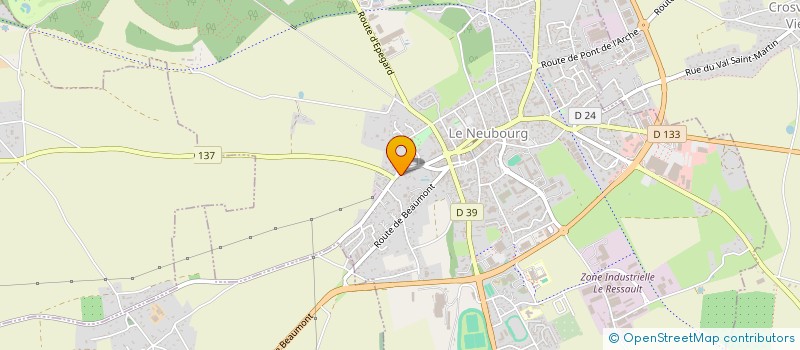 localisation de l'entreprise SCI FONCIERE ESPRIT DE FAMILLE  LE NEUBOURG