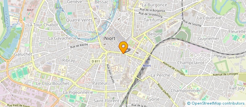 localisation de l'entreprise SCI FONCIERE ET PATRIMOINE IMMOBILIER PAR ABREVIATION F.P.I.  NIORT