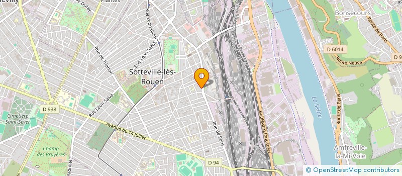 localisation de l'entreprise SCI FONCIERE H  SOTTEVILLE-LES-ROUEN