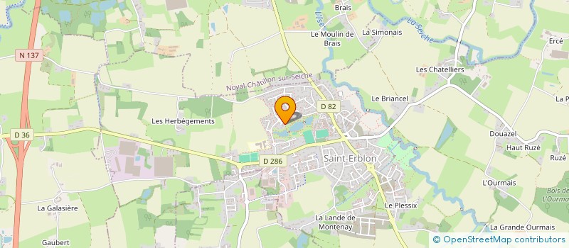 localisation de l'entreprise SCI FONCIERE HUCAULT  SAINT-ERBLON