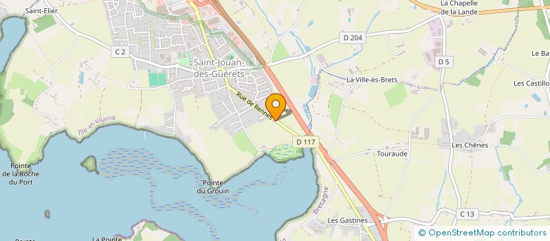 localisation de l'entreprise SCI FONCIERE IMALO KINE  SAINT-JOUAN-DES-GUERETS